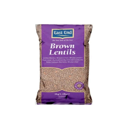 EAST END POLISHED BROWN LENTILS 1x2KG