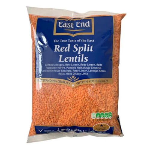 EAST END POLISHED RED LENTILS 6x2KG