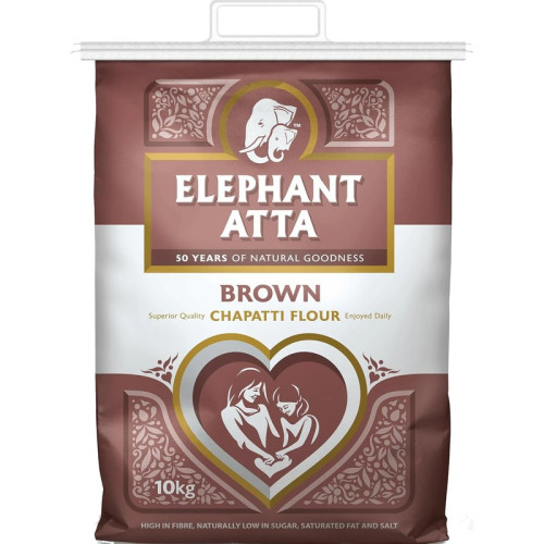 ELEPHANT ATTA CHAPPATI BROWN FLOUR 1x10KG