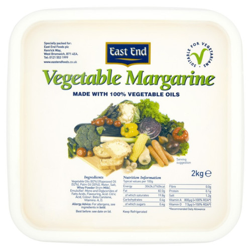 EAST END VEGETABLE MARGARINE 6x2KG