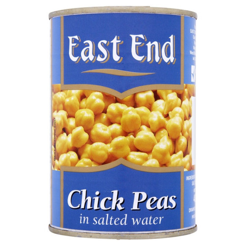 EAST END CHICK PEAS IN SALTED WATER TIN 1x12x400G