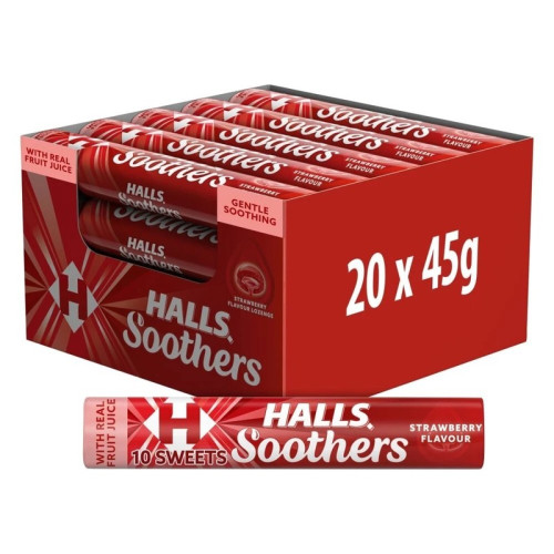 HALLS STRAWBERRY SOOTHERS 1x20x45G