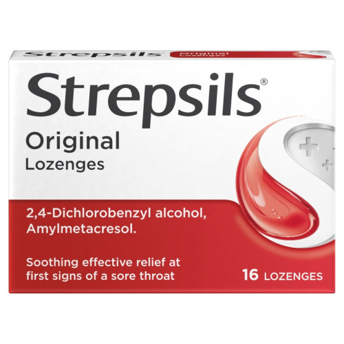 STREPSILS ORIGINAL LOZENGES 1x12x16s