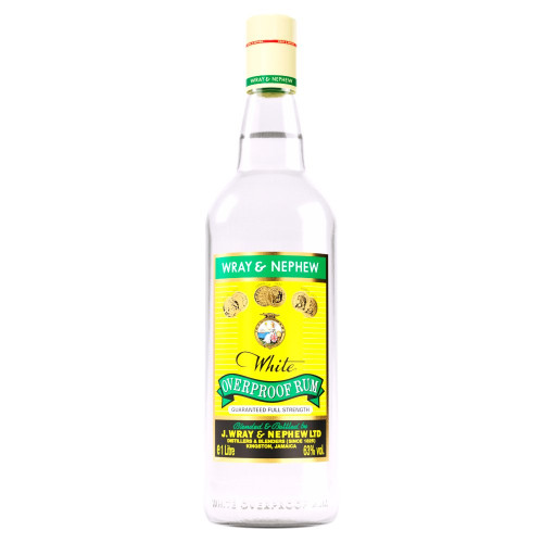 WRAY & NEPHEW OVERPROOF WHITE RUM BOTTLE 6x1L