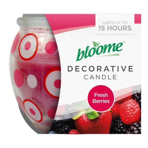 BLOOME FRESH BERRIES DECORATIVE CANDLES 1x12