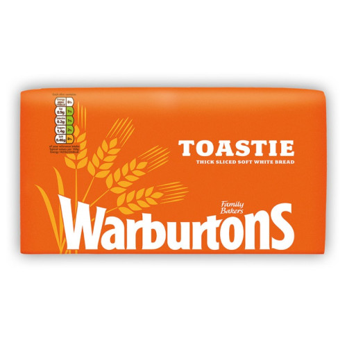 WARBURTONS WHITE TOASTIE BREAD 1x800G