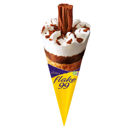CADBURY FLAKE 99 ICE CREAM CONES 4 PACK 1x24x125ML