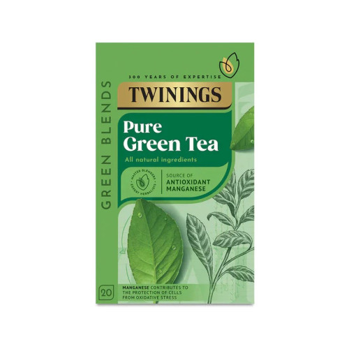 TWININGS PURE GREEN TEA BAGS 1x4x20s