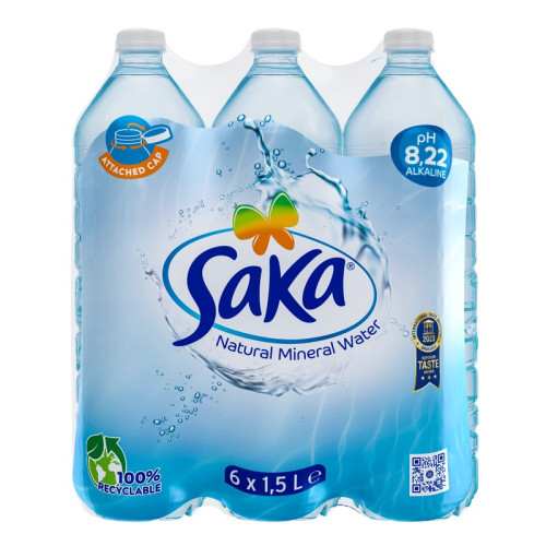 SAKA MINERAL WATER BOTTLE 1x6x1.5L