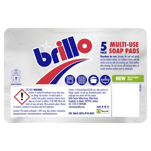 BRILLO SOAP PADS 1x24x5s