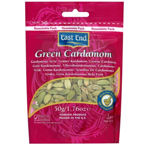 EAST END GREEN CARDAMOM ZIP 1x20x50G