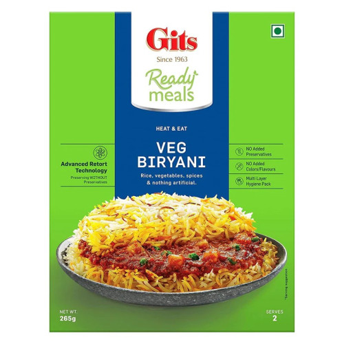 GITS BIRYANI VEGETABLE MASALA 2x10x265G