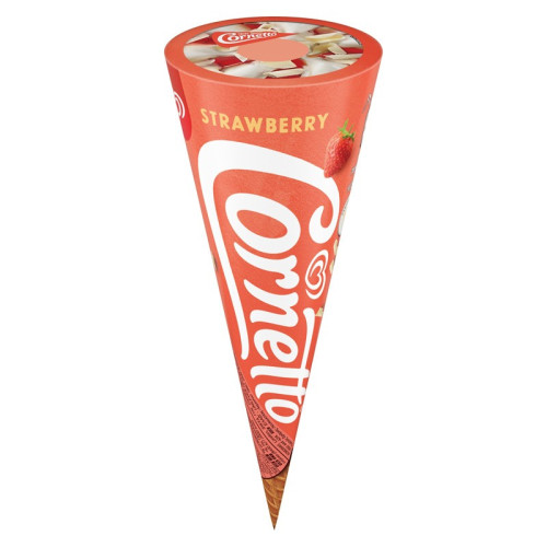 CORNETTO STRAWBERRY ICE CREAM CONES 1x24x120ML