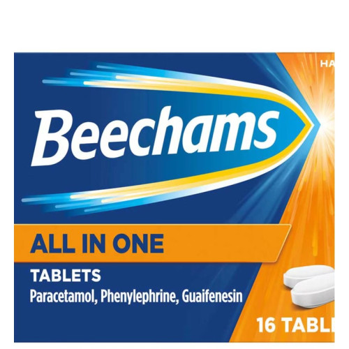 BEECHAMS ALL IN ONE COLD & FLU TABLETS 1x6x16s