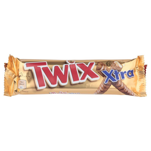 TWIX BISCUITS EXTRA MILK CHOCOLATE TWIN BARS 1x24x75G