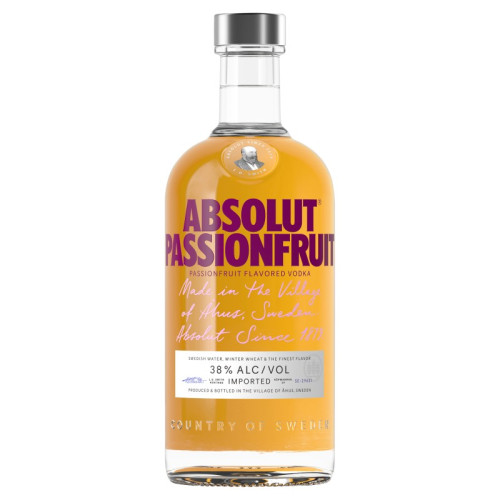 ABSOLUT PASSION FRUIT VODKA BOTTLE 1x70CL