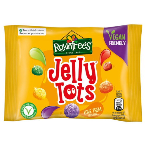 ROWNTREES JELLYTOTS SWEETS BAG 1x36x42G