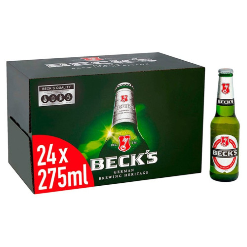 BECKS LAGER BOTTLE 1x24x275ML