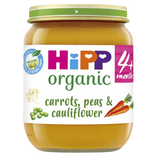 HIPP CARROT + PEAS CALIFLOWER 4+ MONTHS 1x6x125G