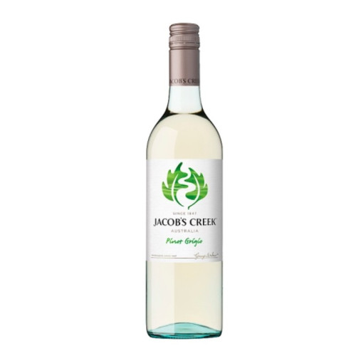JACOBS CREEK PINOT GRIGIO WHITE WINE BOTTLE 6x75CL