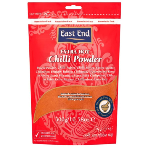 EAST END CHILLI POWDER EXTRA HOT ZIP 1x10x300G