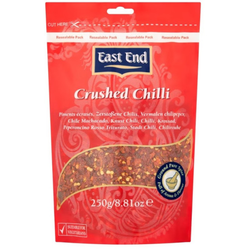 EAST END CRUSHED CHILLI ZIP 1x10x250G