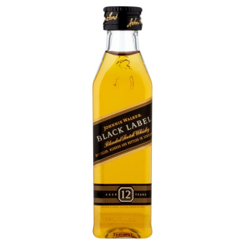 JOHNNIE WALKER BLACK LABEL WHISKY BOTTLE 16x12x5CL