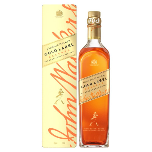 JOHNNIE WALKER GOLD LABEL WHISKY BOTTLE 6x70CL