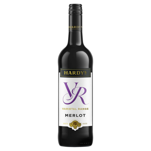 HARDYS VR MERLOT RED WINE BOTTLE 6x75CL