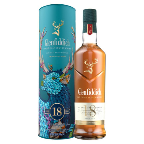 GLENFIDDICH SINGLE MALT 18 YEAR SCOTCH WHISKY BOTTLE 1x70CL
