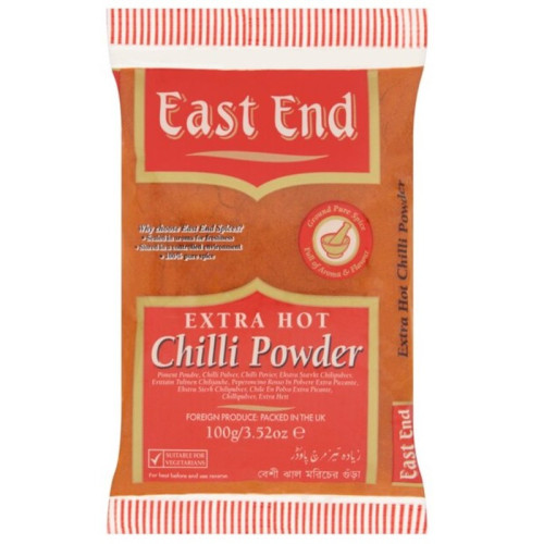 EAST END CHILLI POWDER EXTRA HOT ZIP 1x20x100G
