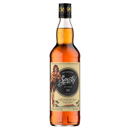 SAILOR JERRY SPICED RUM BOTTLE 6x70CL