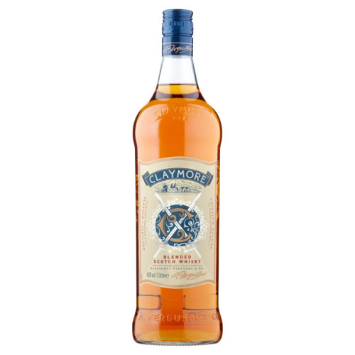 CLAYMORE BLENDED SCOTCH WHISKY BOTTLE 1x1L