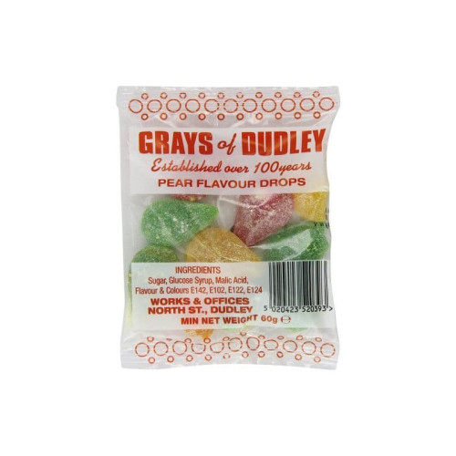 GRAYS OF DUDLEY PEACH DROPS 1x30x60G