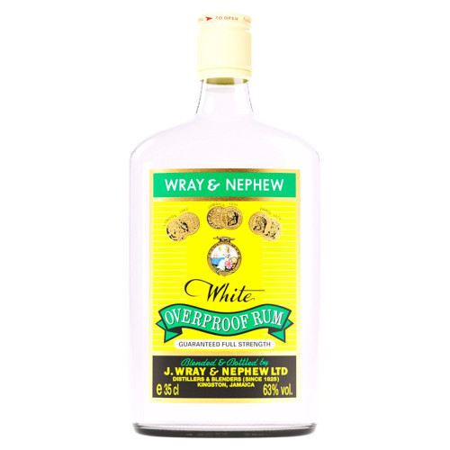 WRAY & NEPHEW OVERPROOF WHITE RUM BOTTLE 6x35CL