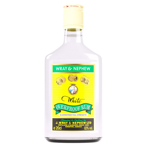 WRAY & NEPHEW OVERPROOF WHITE RUM BOTTLE 24x20CL