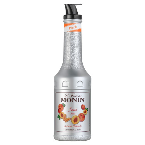 MONIN PUREE PEACH BOTTLE 4x1L
