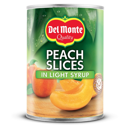 DEL MONTE PEACH SLICES & SYRUP 1x12x420G