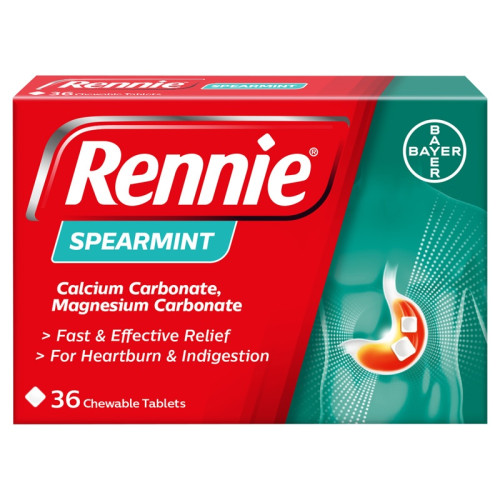 RENNIE SPEARMINT INDIGESTION TABLETS 1x12x24s
