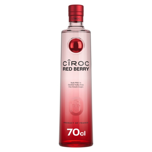 CIROC RED BERRY VODKA BOTTLE 1x70CL