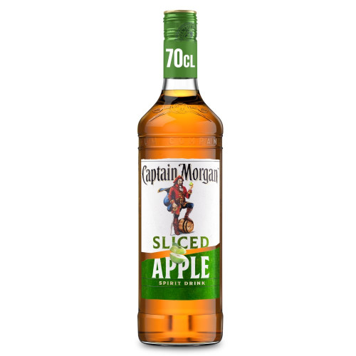 CAPTAIN MORGAN SLICED APPLE DARK RUM BOTTLE 1x70CL