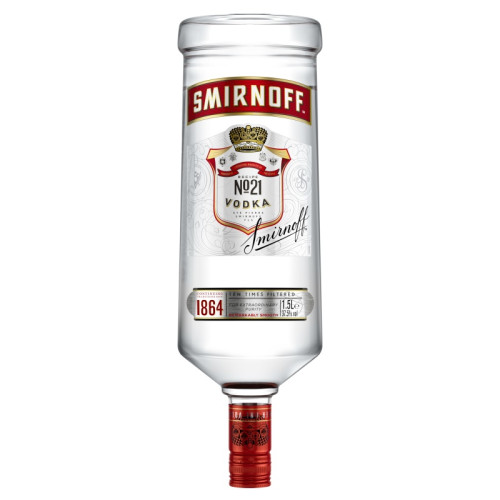 SMIRNOFF RED VODKA BOTTLE 6x1.5L