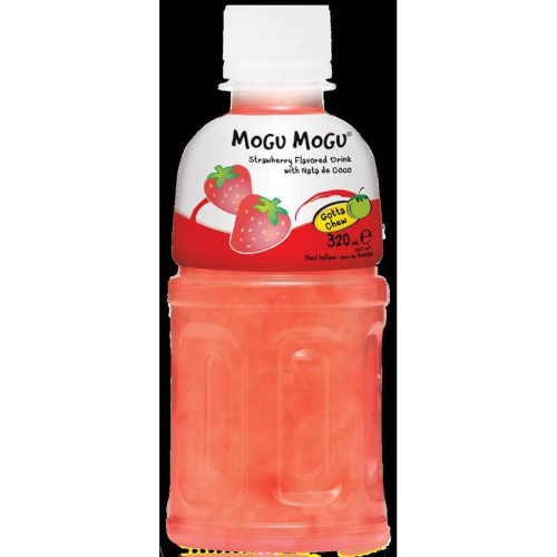MOGU MOGU STRAWBERRY BOTTLE 4x6x320ML