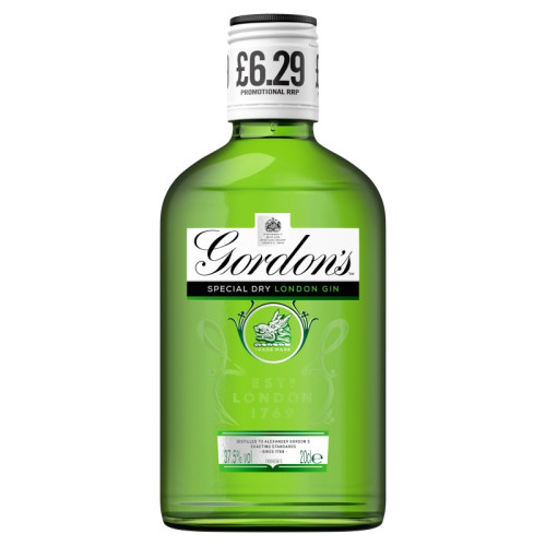GORDONS LONDON DRY GIN BOTTLE 1x20CL PMP &Acirc;&pound;6.29