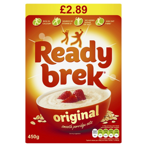 READY BREK ORIGNAL OAT 1x6x450G PMP &Acirc;&pound;2.89