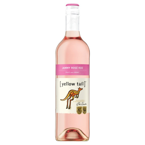 YELLOW TAIL JAMMY ROSE ROO ROSE WINES BOTTLE 6x75CL
