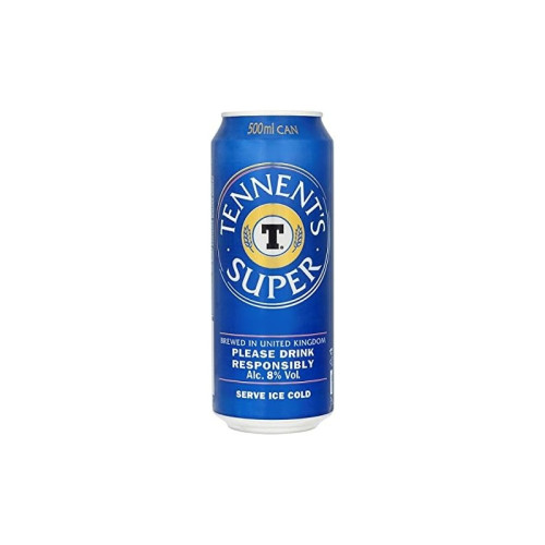 TENNENTS SUPER STRONG LAGER CAN 1x24x500ML