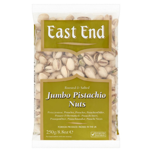 EAST END SALTED PISTACHIOS JUMBO 20x250G