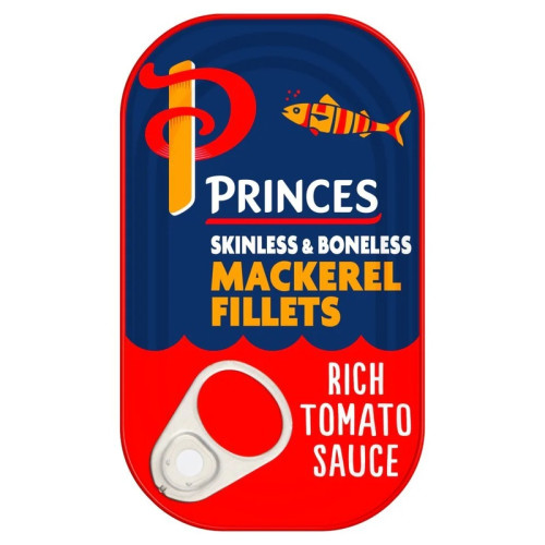PRINCES MACKEREL FILLETS IN RICH TOMATO SAUCE 1x10x125G