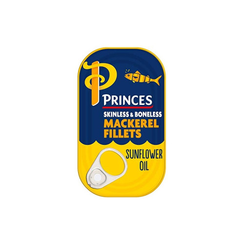 PRINCES MACKEREL FILLETS IN SUNFLOWER OIL 1x10x125G